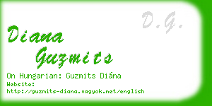 diana guzmits business card